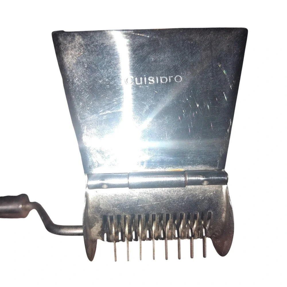 Cuisipro Stainless Steel Rotary Cheese Grater Manual Hand Crank Kitchen Tool